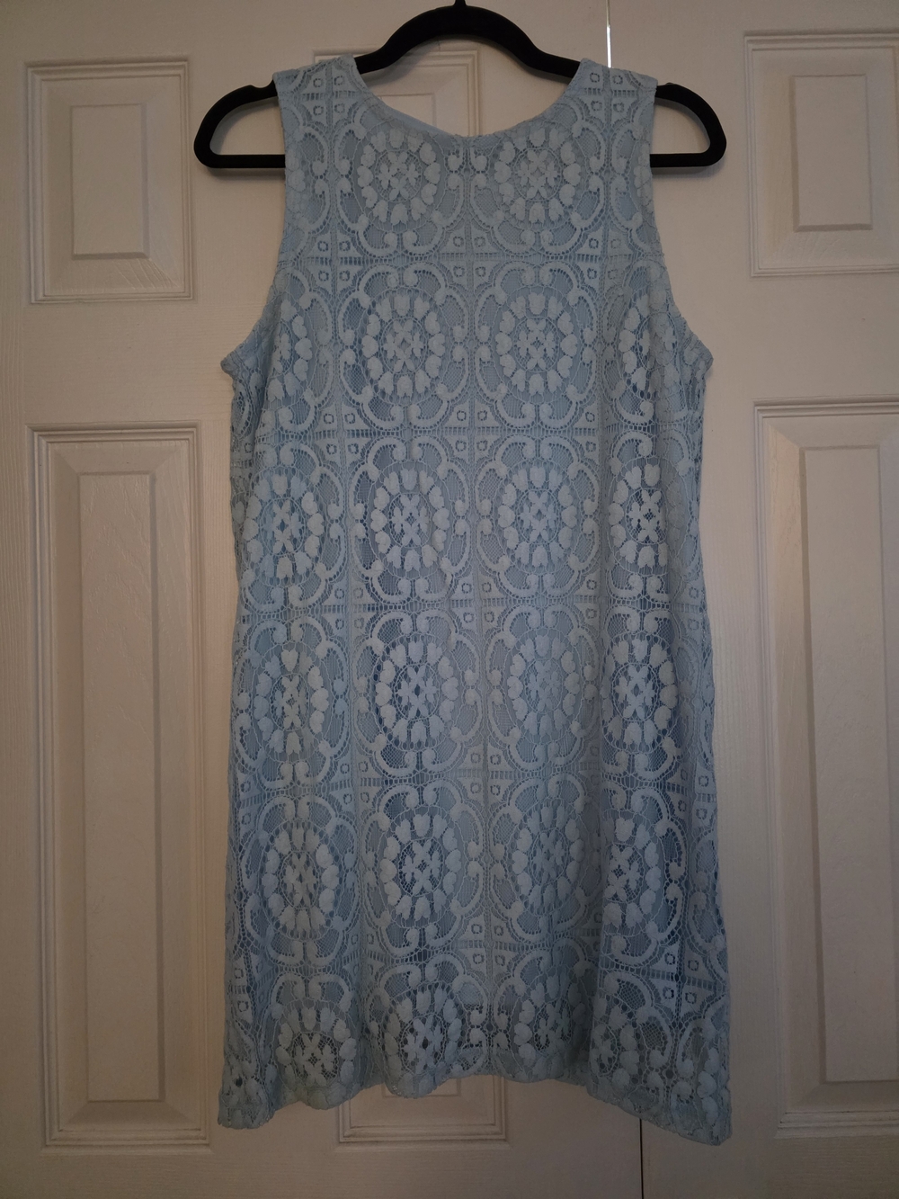 Forever 21 Light Blue Lace Sleeveless Shift Dress - Picture 1 of 3